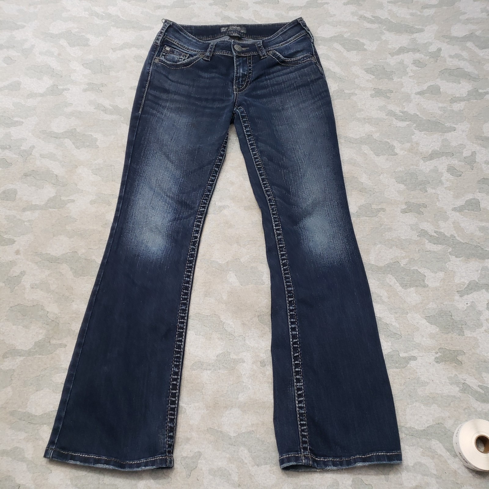 Silver Jeans Womens 2732 Blue Bootcut Suki Surplus Denim Dark Wash